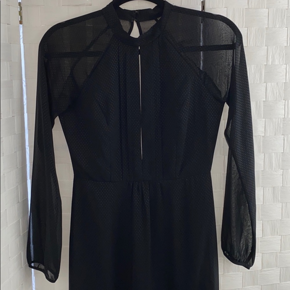 Long black maxi BCBG dress!